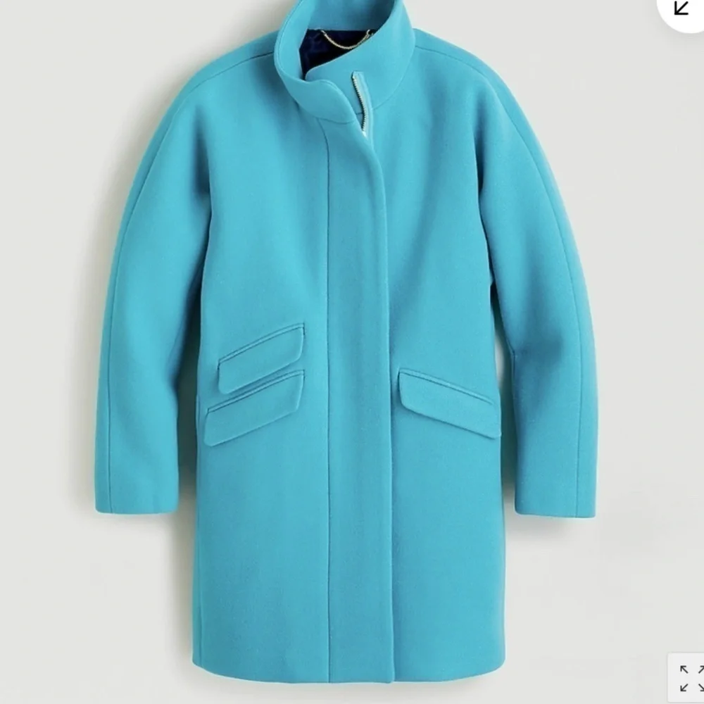 NWT J. Crew Women's Cocoon coat in Italian stadium-cloth wool, 00,   GD1068 - Picture 3 of 9